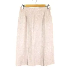 デリス DELICE Sports 東京スタイル スカート タイト ボックスプリーツ ミモレ丈 L 薄ピンク