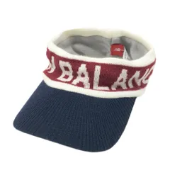 NEW BALANCE GOLF ニューバランス  ウール混 ニット サンバイザー  ネイビー系 FR [240101602579] ゴルフウェア ストスト