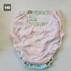 【140】【2枚組】ショーツ　女の子　下着　花柄　ショーツ　ガール　ガールズショーツ　綿混ショーツ　ドライ