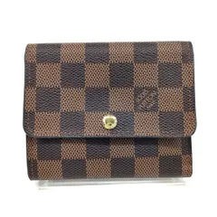 LOUIS VUITTON ルイ・ヴィトン ポルトフォイユ･アナイス ダミエ 三つ折り財布 N63242 レディース ダミエキャンバス ブラウン 中古