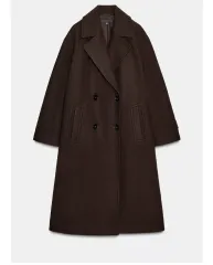 ZARA ザラ ソフト オーバーサイズ コート ブラウン XS