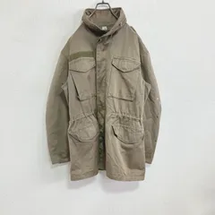 【人気】ミリタリージャケット　ヴィンテージ　軍物　カーキ　L相当