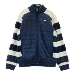 サイズ：LL LE COQ GOLF ルコックゴルフ  中綿切替 ニットジャケット  ネイビー系 [240101602269] ゴルフウェア レディース ストスト