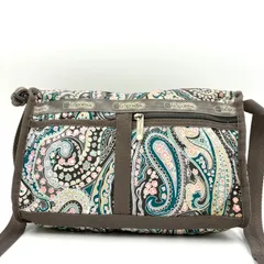 レスポートサック ショルダーバッグ ペイズリー柄 ブラウン 茶系 斜め掛け 軽量