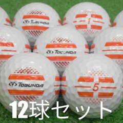 ロストボール ゴルフボール トブンダ ONE LINE ボール ホワイト×オレンジ 12球セット 中古 Aランク 特選 TOBUNDA ワンライン 飛ぶ！飛距離性能に特化し導き出された渾身の1球！高弾道・ロースピン性能で大きな飛距離！ルールギリギリの反発性能を
