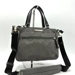 【未使用に近い】クロコダイル 2way トートバッグ ショルダーバッグ グレー 斜め掛け