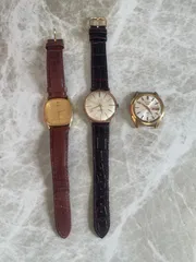 SEIKOセイコー 5Y31-5160 &エニカウルトラソニック自動巻き&SEIKO自動巻き DX 27石DAY DATE腕時計3点セット