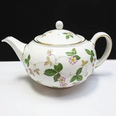 保管品 WEDGWOOD ウェッジウッド ワイルドストロベリー ティーポット Lサイズ 箱なし 洋食器 E511Z