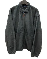 ラルフローレン RalphLauren ポロ POLO 90’s 90年代 USA製 三角タグ フリース スウィングトップ FLEECE SWING TOP ジップアップ GRAY 灰色 ジャケット ロゴ グレー Lサイズ 104MT-2518