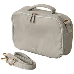 新品 [regalo] おむつポーチ 2way ショルダーベルト付き オムツポーチ ベビー バッグ 大容量 撥水 洗える 出産祝い ギフト 赤ちゃん (スレートグレー)