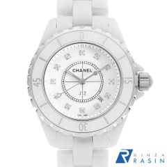 シャネル J12 白セラミック 12Pダイヤ H1628 中古 レディース