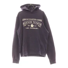 DENIM TEARS (デニムティアーズ) ロゴプリント プルオーバー スウェットパーカー パープル