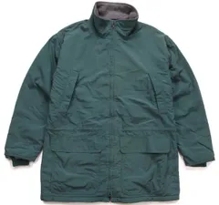 90s L.L.Bean フリースライナー ナイロン マウンテンジャケット 緑★オールド ビンテージ アウトドア ウォームアップ ビッグサイズ