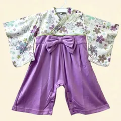 【ヘアバンド付き】羽織はかまロンパース カバーオール　女の子 70.80.90cm　新品