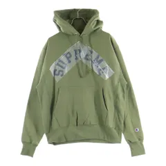 SUPREME (シュプリーム) 25SS Champion Hooded Sweatshirt チャンピオン プルオーバースウェットパーカー フーディー カーキ