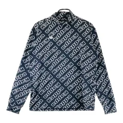 サイズ：M KAPPA GOLF カッパゴルフ  ハイネック 長袖Tシャツ ロゴ総柄 ブラック系 [240101602445] ゴルフウェア メンズ ストスト