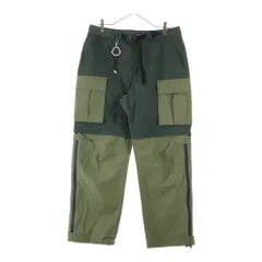 MONCLER (モンクレール) 23AW × PHARRELL WILLIAMS PANTALONE I209R2A00001 ファレルウィリアムズ パンタローネ ナイロンカーゴパンツ カーキのサムネイル