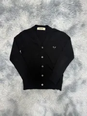 コム・デ・ギャルソン カーディガン ブラックワッペン カーディガン M