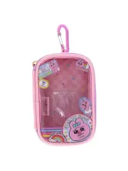 【中古】バッグ ピンク キャリーポーチ 「おぱんちゅうさぎ」