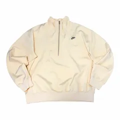 ナイキ ハーフジップアップ スウェット アイボリー