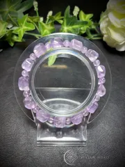💎天然石✨️高品質✨️ラベンダー アメジスト  フリーカット   ブレスレット    レディース＆メンズ   E765