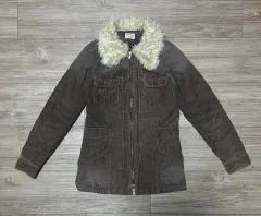 LEVI'S レッド ボア ファー コーデュロイ ジャケット