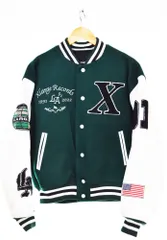 エクストララージ XLARGE  FW22 OG LOGO VARSITY JACKET OGロゴバーシティジャケット  101224021007 ジャケット グリーン Sサイズ 103MT-3740のサムネイル
