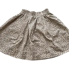 ランバンオンブルー フレアスカート レオパード柄 38 美品 ウエストゴム