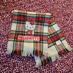 98年製 サンリオ 正規品 ハローキティ チェック マフラー