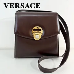 【状態良し】ヴェルサーチ ショルダーバッグ レザー ブラウン VERSACE ジャンニヴェルサーチ メデューサのサムネイル