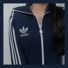 アディダス ネイビー ネイビー BIGロゴ ヨーロッパ ファイヤーバード ジャージ 90