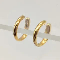 【美品】ete　エテ　ゴールドイヤーカフ　SILVER　シルバー925