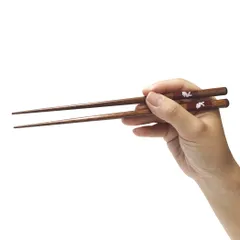 新品 【小浜産 食洗器対応箸】 天然木 日本製 おはし 高級 和柄 モダン 木箸 竹箸 すべり止め 家庭用 (うさぎ 女性用21㎝)