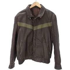 ユーズドフルギ USED古着 BELGIO シープレザー YKK カムロック式 スイッチングライン ジャケット ブルゾン メンズ JPN：L 