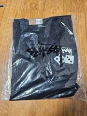 STUSSY DICE ロゴ ブラック 長袖Tシャツ 新品
