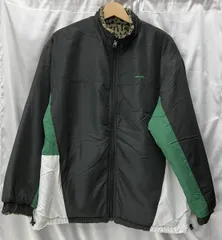 X-girl エックスガール リバーシブルジャケット ナイロン ボア サイズ S 総柄 カーキ レディース 105214021016