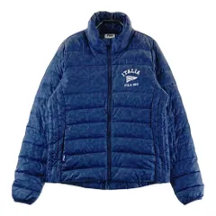 サイズ：M FILA GOLF フィラゴルフ  ジップ ダウンジャケット 総柄 ネイビー系 [240101600596] ゴルフウェア レディース ストスト