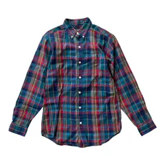  POLO by Ralph Lauren ポロラルフローレン チェック柄 長袖シャツ ボタンダウン 綿100% 170cm  【Z1723】