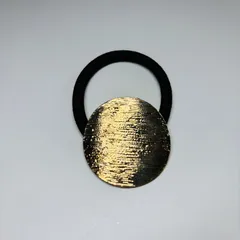 ヘアゴム　丸型　ゴールド
