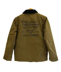クライミー CRIMIE N-1 DECK JACKET デッキジャケット ステンシル入り  内ボア 緑 ジャケット カーキ Sサイズ 101MT-5603