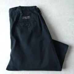 ■古着 Polo by Ralph Lauren ポロバイラルフローレン ポロチノ ANDREW PANT ブラック 黒 実寸W34L30【L5402】