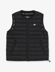 ダントン　ナイロンタフタ ノーカラー インナーダウンベスト （レディース）