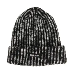 Supreme シュプリーム ビーニー ブラック 黒 | 24AW レインボー ルーズゲージ ニット ビーニー (Rainbow Loose Gauge Beanie) | ブランド 帽子 ニットキャップ【メンズ】【中古】