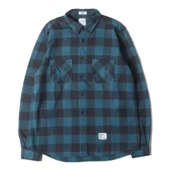BEDWIN ベドウィン シャツ ブルー ブラック サイズ:L | RHC バッファローチェック フランネルシャツ | トップス カジュアルシャツ 長袖【メンズ】【中古】のサムネイル
