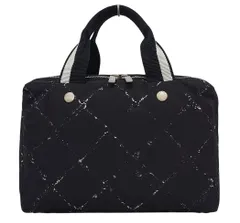 D3151◆極美品【シャネル】旧トラベルライン ハンドバッグ◆シール有 ナイロン ブラック