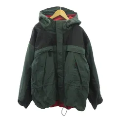 トミーヒルフィガー TOMMY HILFIGER マウンテンパーカー ジャケット ジップアップ 裏地 ボア バイカラー XL 緑 黒 グリーン ブラック 0108