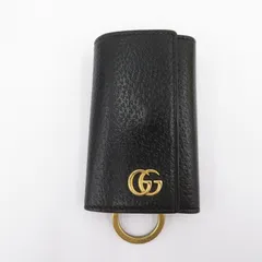 【瀬戸大橋店】 中古 GUCCI | グッチ キーケース GGマーモント 6連 435305 0416 ブラック 【125】