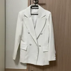 レディース スーツ ジャケット 白