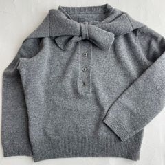 Cygne シーニュ セーラーリボンニット ウール グレー - メルカリ