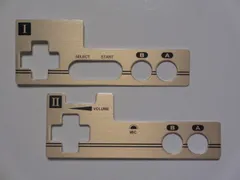 ★★【復刻版】ファミコン用コントローラーのアルミプレートセット★★